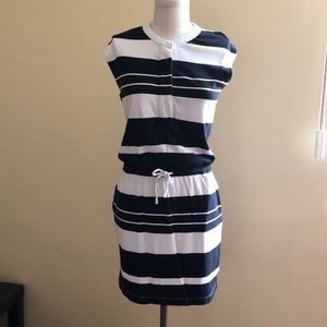 GAP drawstring waist stripes dress